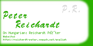 peter reichardt business card